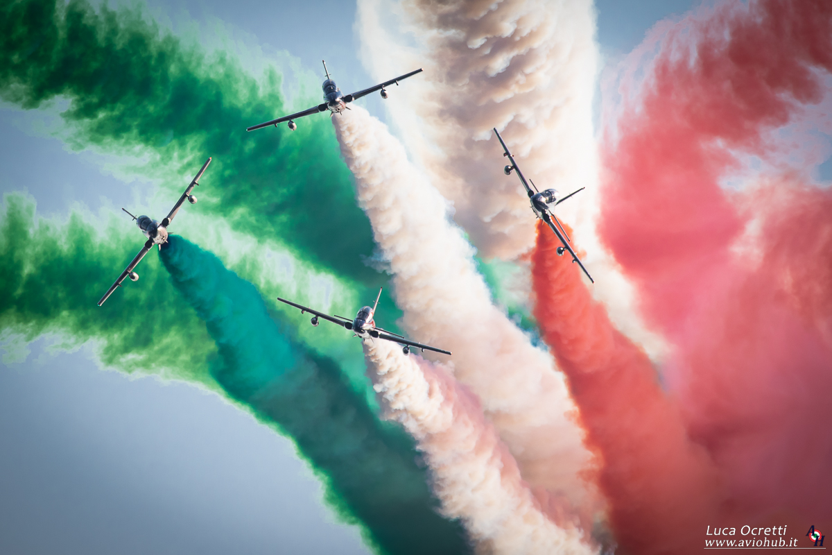 Centenario dell'Aeronautica militare, le “Frecce Tricolori” su