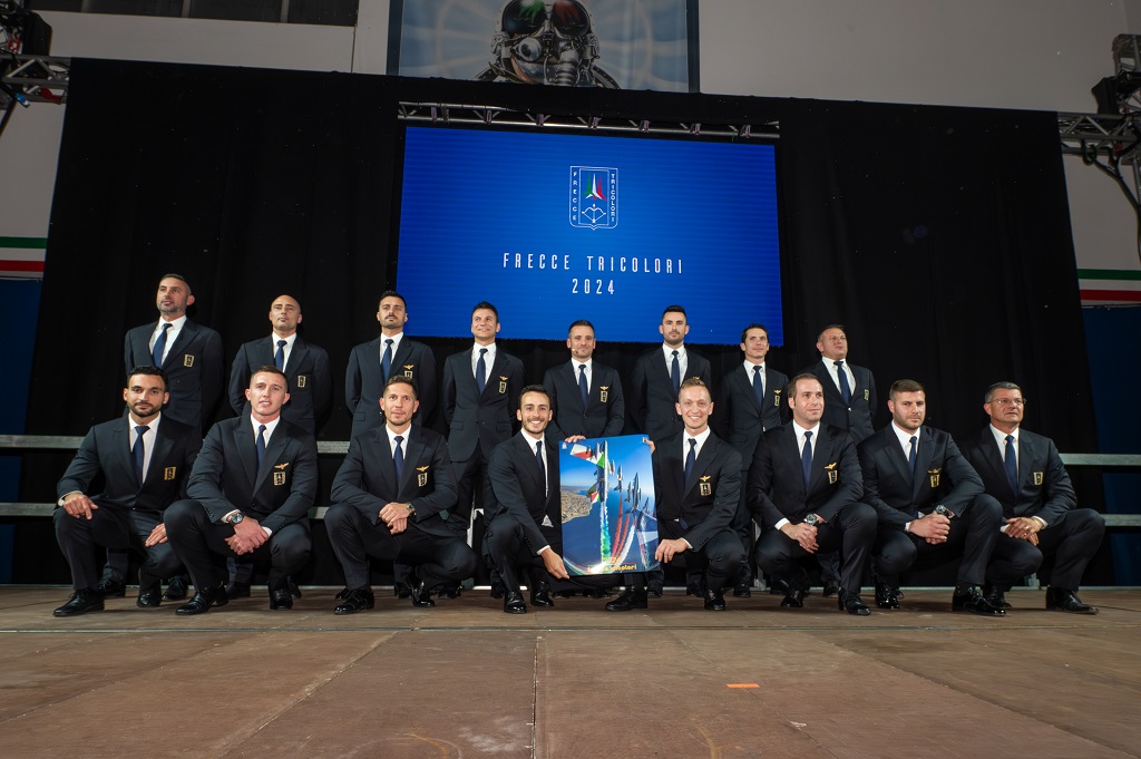 Presentata a Rivolto la nuova formazione 2024 delle Frecce Tricolori